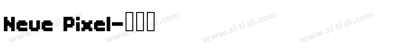 Neue Pixel字体转换